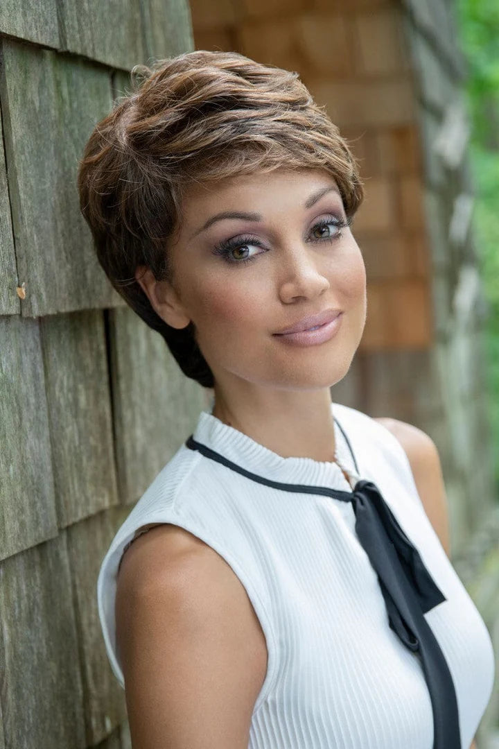 Heather Wig by Envy | Human Hair/Heat Friendly Synthetic Blend Hair | Average Cap