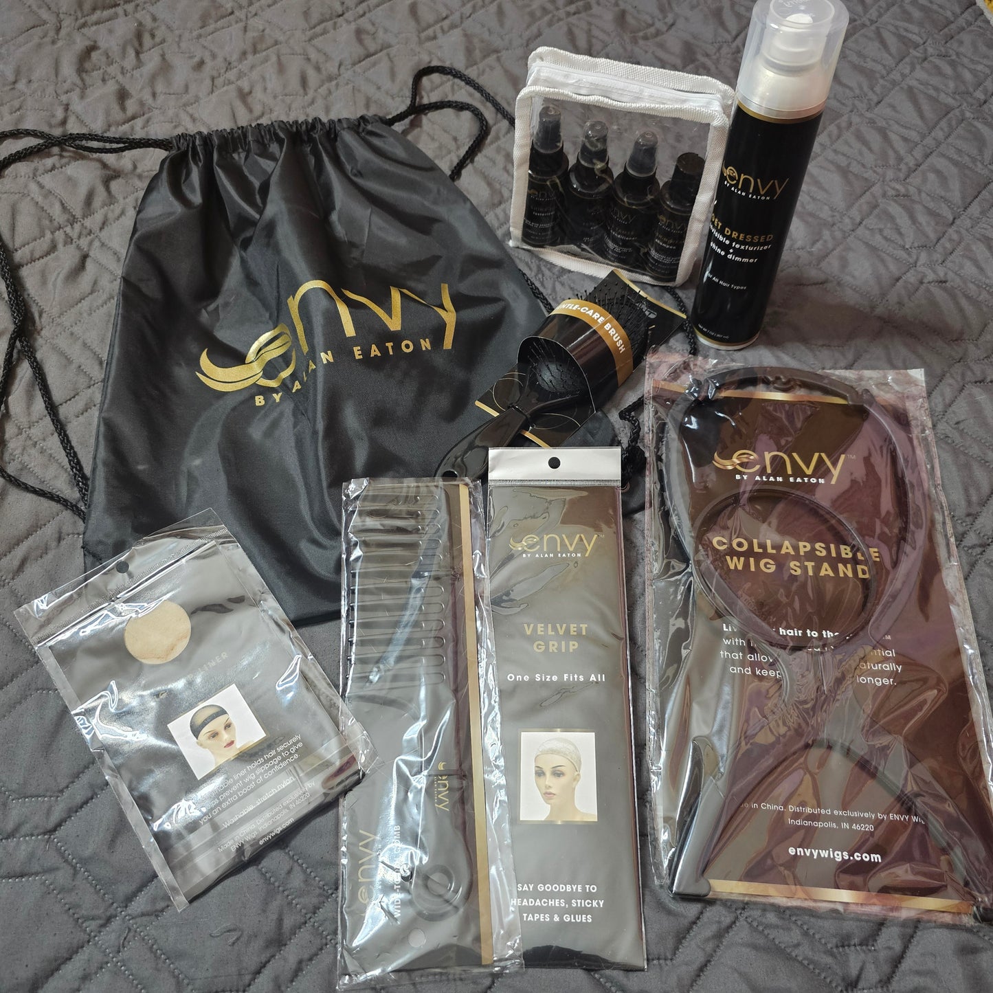 Envy wig care kit with Satin Backpack