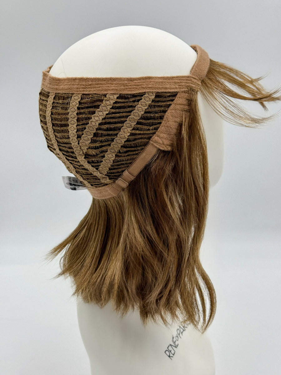 Wavy Halo Bob Top Piece by Rene of Paris | Synthetic Hair