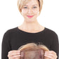 Lace Front Mono Top Straight 6” Topper by BelleTress | Heat Friendly Synthetic