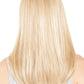 Lace Front Mono Top Straight 18” Topper by BelleTress | Heat Friendly Synthetic