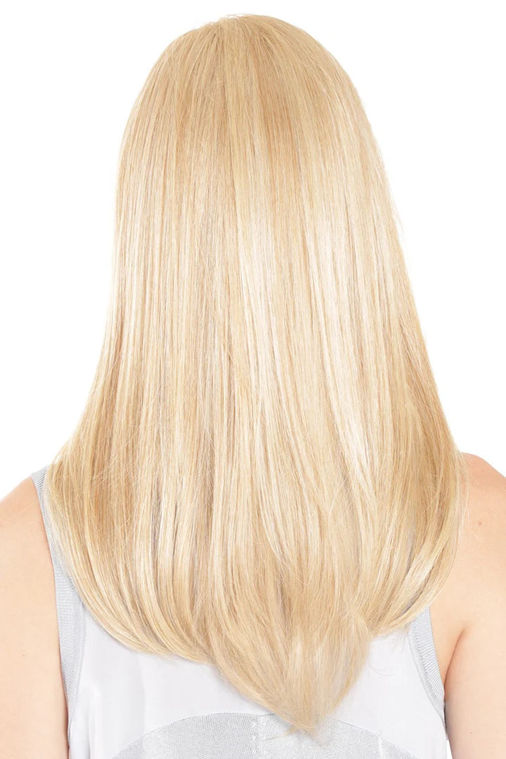 Lace Front Mono Top Straight 18” Topper by BelleTress | Heat Friendly Synthetic