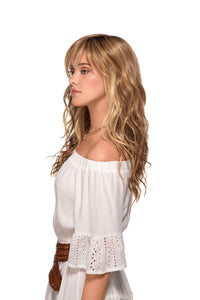 California Beach Waves Wig by TressAllure | Heat Friendly Synthetic Hair | Average Cap