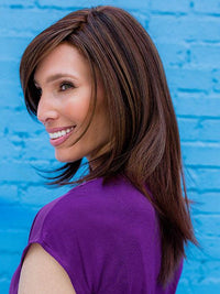 Ava Wig by Envy | Human Hair/Heat Friendly Synthetic Blend Hair | Average Cap