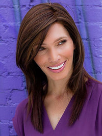 Ava Wig by Envy | Human Hair/Heat Friendly Synthetic Blend Hair | Average Cap