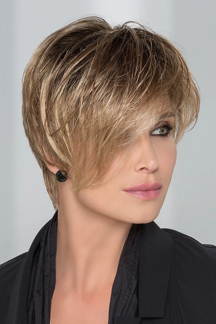 Amaze Wig by Ellen Wille | Human Hair/Heat Friendly Synthetic Blend Hair | Petite/Average Cap