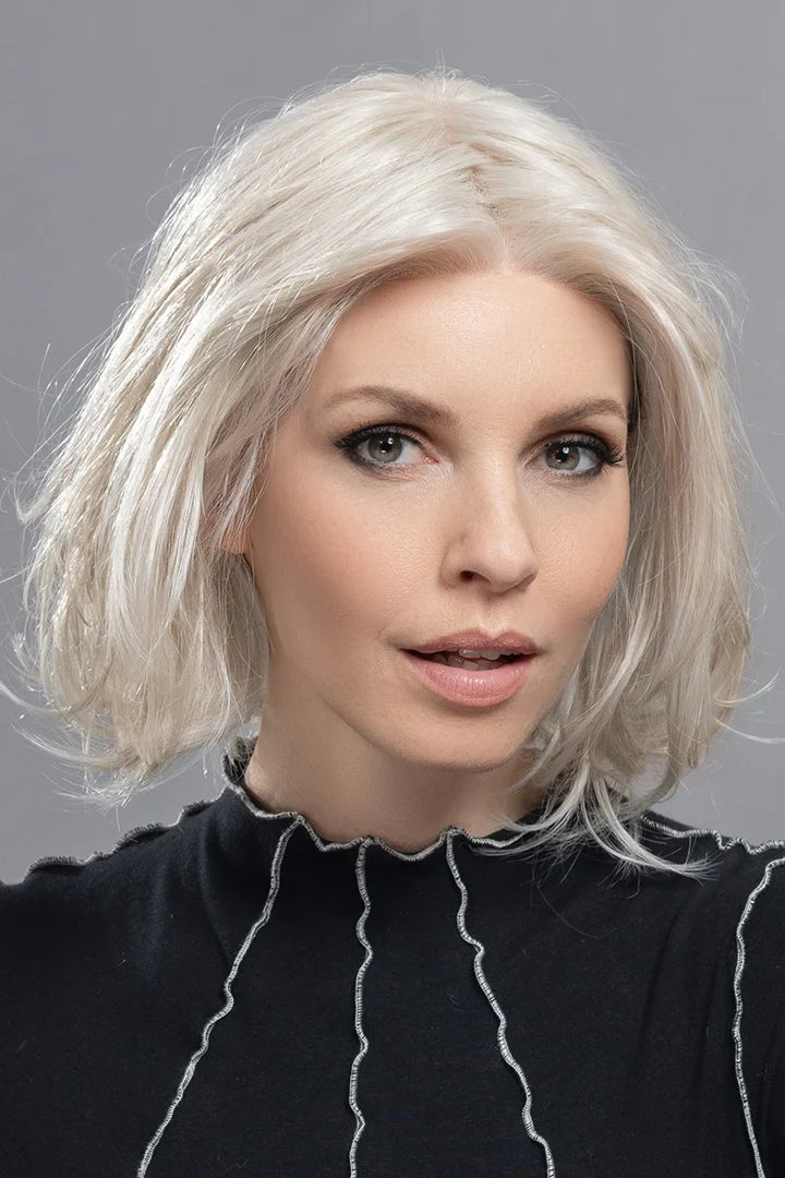 Elegance Mono Wig by Ellen Wille | Human Hair/Heat Friendly Synthetic Blend Hair | Petite/Average Cap