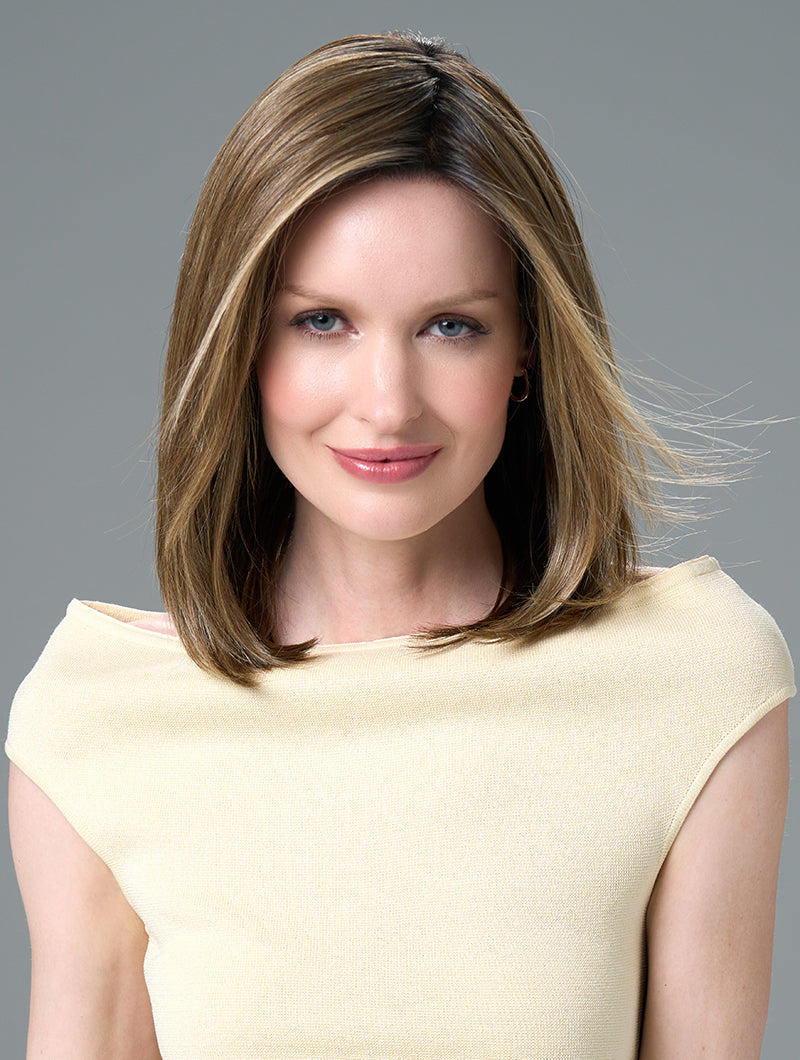 Zoey Wig by Envy | Human Hair/Heat Friendly Synthetic Blend Hair | Average Cap