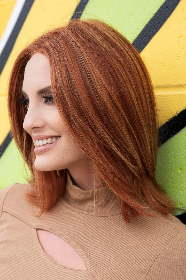 Lisa Wig by Envy | Human Hair/Heat Friendly Synthetic Blend Hair | Average Cap