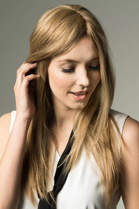 MONO WIGLET 12-HH Topper by Estetica | Human Hair Hair