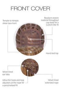 Front Cover Wig by Gabor | Heat Friendly Synthetic Hair | Average Cap