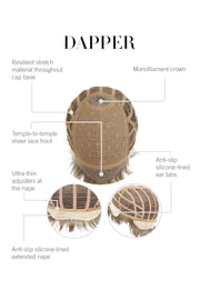 DAPPER MEN'S WIG BY HIM | MONO CROWN