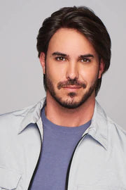 SHARP MEN'S WIG BY HIM | MONO TOP | HUMAN HAIR BLEND