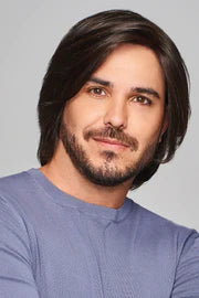 SHARP MEN'S WIG BY HIM | MONO TOP | HUMAN HAIR BLEND