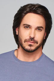 SHARP MEN'S WIG BY HIM | MONO TOP | HUMAN HAIR BLEND
