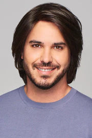 SHARP MEN'S WIG BY HIM | MONO TOP | HUMAN HAIR BLEND