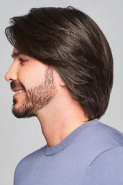 SHARP MEN'S WIG BY HIM | MONO TOP | HUMAN HAIR BLEND