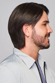 SHARP MEN'S WIG BY HIM | MONO TOP | HUMAN HAIR BLEND