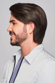 SHARP MEN'S WIG BY HIM | MONO TOP | HUMAN HAIR BLEND