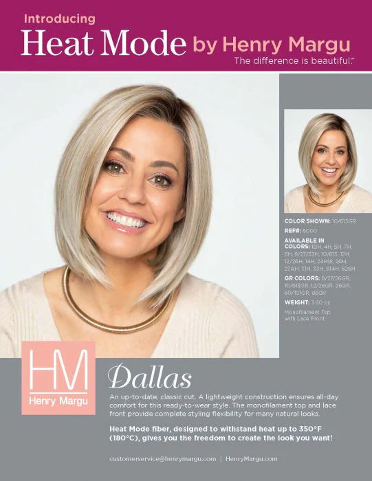 Dallas Wig by Henry Margu | Heat Friendly Synthetic Hair | Average Cap