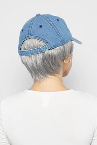 Denim Tapered Hat by Henry Margu