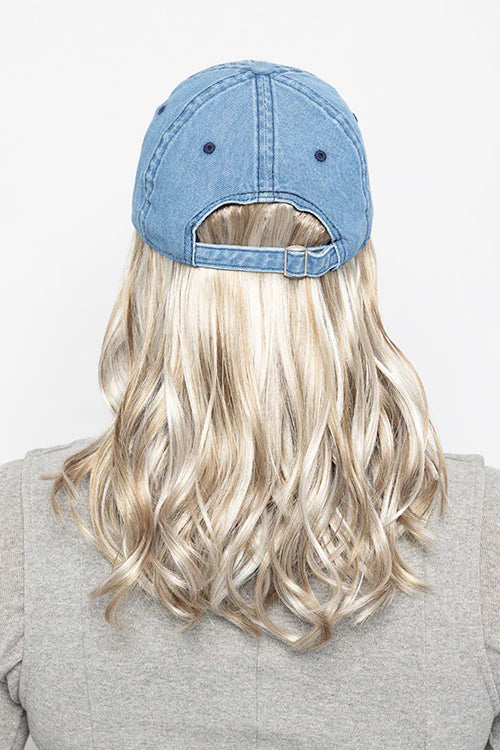 Denim Wavy Hat by Henry Margu