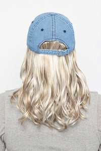 Denim Wavy Hat by Henry Margu