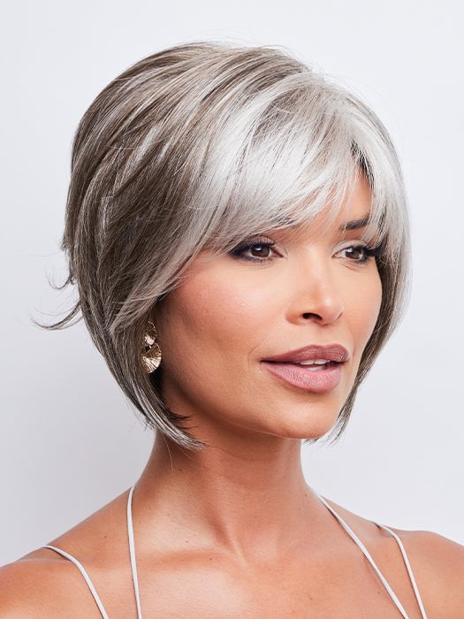 ZEAL by Noriko in SANDY-SILVER | Graduate Grey to Medium Grey with hints of Warm Brown that transitions into Light Grey in front