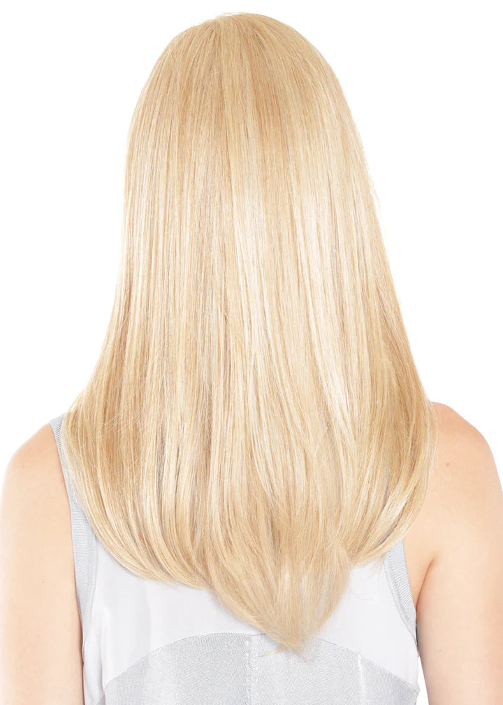 Lace Front Mono Top Straight 18” Topper by BelleTress | Heat Friendly Synthetic