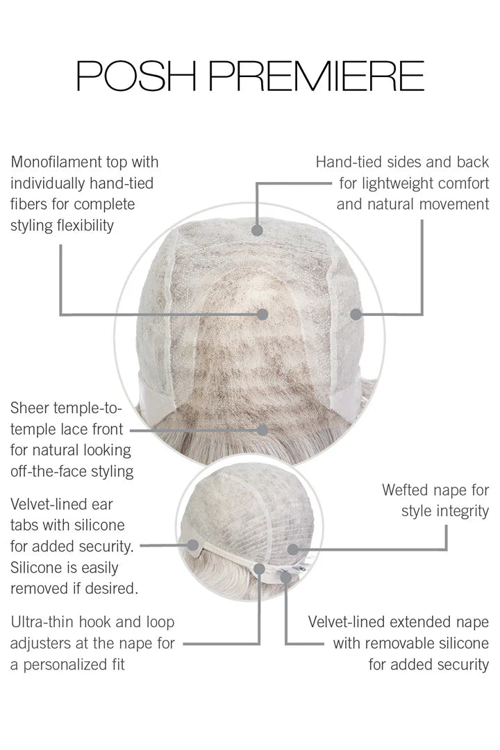 Posh Premiere HT Wig by Raquel Welch | Heat Friendly Synthetic Hair | Average Cap
