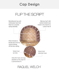 Flip The Script | Lace Front & Monofilament Top Synthetic Wig by Raquel Welch | Clearance