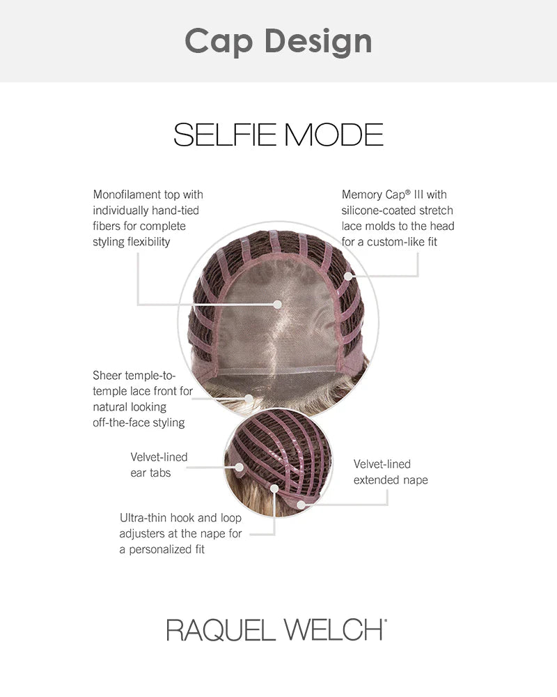 Selfie Mode | Lace Front & Monofilament Top by Raquel Welch | Clearance