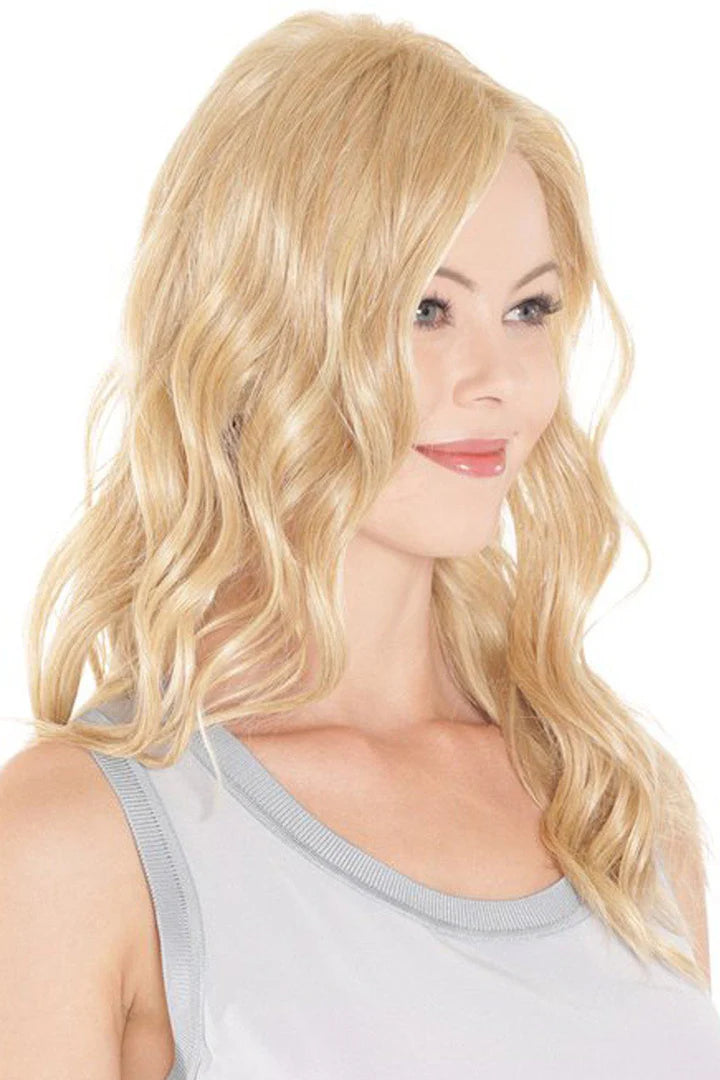 Lace Front Mono Top Wave 18” Topper by BelleTress | Heat Friendly Synthetic