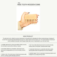 Wide Tooth Comb by Rene of Paris | Prevents Static and Frizz