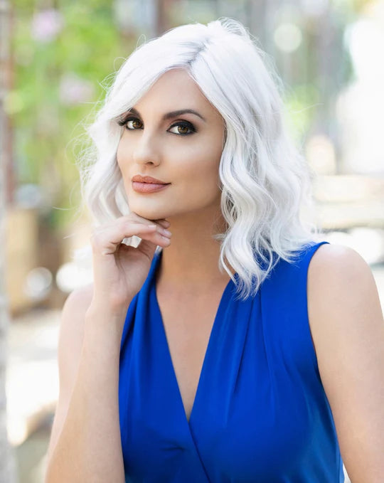 Emma Wig by Envy | Human Hair/Heat Friendly Synthetic Blend Hair | Average Cap