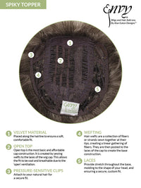 Spiky Topper by Envy | Synthetic Hair