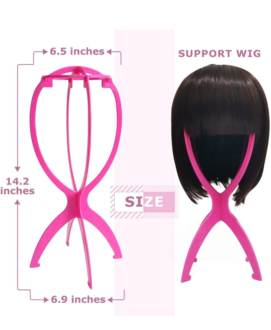 Wig Stand | Hot Pink | Set of 3