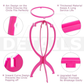 Wig Stand | Hot Pink | Set of 3