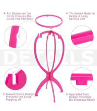 Wig Stand | Hot Pink | Set of 3