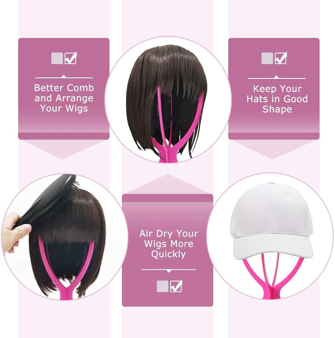 Wig Stand | Hot Pink | Set of 3