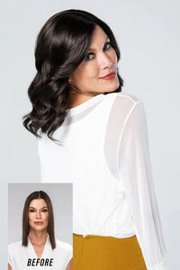 Top Coverage HT Wavy Topper 12" by Jon Renau | Synthetic Hair