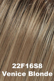 22F16S8 | Venice Blonde | Lt Ash Blonde & Lt Natural Blonde Blend-Shaded with Medium Brown