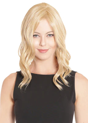 Lace Front Mono Top Wave 14” Topper by BelleTress | Heat Friendly Synthetic