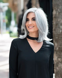 Zoey Wig by Envy | Human Hair/Heat Friendly Synthetic Blend Hair | Average Cap