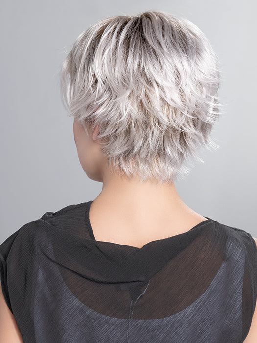 GILDA by ELLEN WILLE in ICE BLONDE SHADED 60.1001.16 | Silver White /Winter White with Medium Ash Blonde Blend with Light Brown Roots