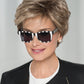 A voluminous short wig, perfect for the woman who wishes to add a touch of elegance