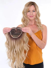 Premium 100% Handmade Topper Wave 18” by BelleTress | Heat Friendly Synthetic