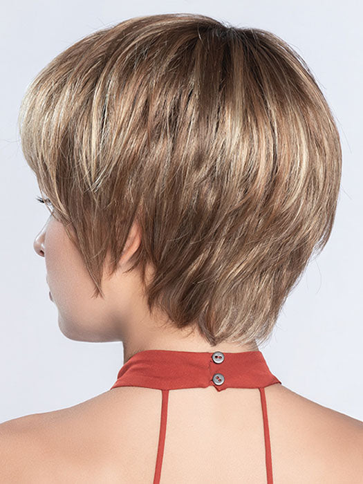 CHARLOTTE by ELLEN WILLE in LIGHT BERNSTEIN ROOTED 12.27.26 |  A beautiful short bob style with long layers designed to allow the hair to move around freely