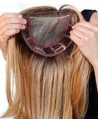Lace Front Mono Top Wave 14” Topper by BelleTress | Heat Friendly Synthetic
